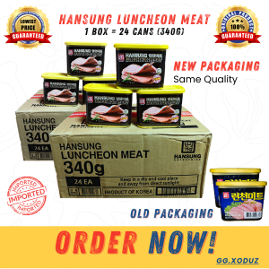 1 BOX HANSUNG Premium Luncheon Meat Multipack - 24 Cans 340g Carton - Expiry 2027
