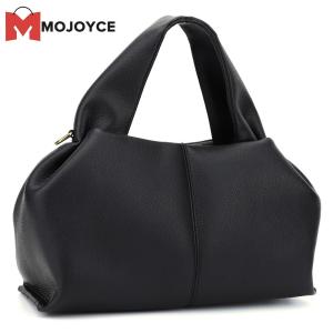 MOJOYCE Women Leather Shoulder Bag Casual Hobo Handbag Satchel for Daily Use in Black Brown or Tan