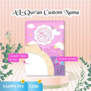 Al-Quran A5 Terjemah Perkata Emboss Hot Stamp Jaket Magnet Bisa Custom Nama Al Quran A5 Blok Warna