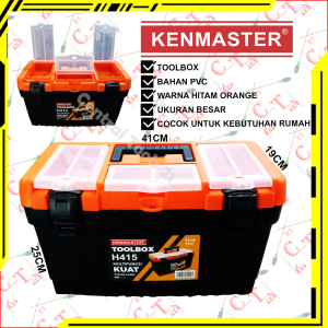 Tool Box Besar Jumbo ABS Kenmaster 18 Inch Kotak Penyimpanan Perkakas