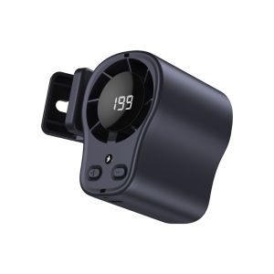 MADEWITH USB Charging Mini Silent Fan LED Display 199 Wind Speed Settings Waist Clip Fan Portable Long Battery Life Neck-mounted Handheld Mini Fan For OutdoorOffice