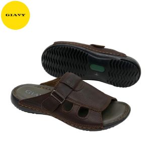 Dép da nam trung niên dép nam quai da đế đúc siêu bền DU8083 - GIÀY GIAVY
