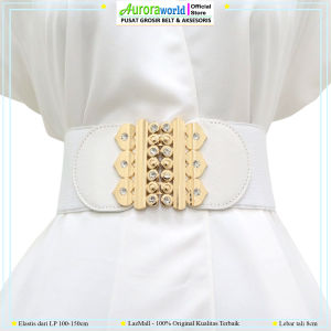 Auroraworld Belt OBI Elastis LP 100 - 150cm Gesper untuk bigsize ikat pinggang wanita plus size
