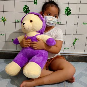 THÚ BÔNG TEDDY BEAR NHỒI BÔNG GẤU BÔNG TEDDY THÚ BÔNG TEDDY BEAR MẶC YẾM GẤU BÔNG TỐT NGHIỆP GẤU BÔNG CHO BÉ 100% GÒN MỊN [ẢNH THẬT]