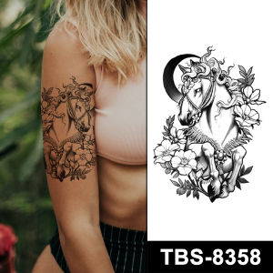[𝚂𝚝𝚎𝚊𝚍𝚢𝙸𝙽𝙺] Tattoo Sticker Waterproof Tatu Pelekat | Animal Series Bear Cat Fox Lion Skull Tiger Wolf | Makeup Event Music Festival Party |