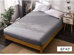 Solid Fitted Bedsheet single super single queen king sizes washable cotton bed sheets mattress cover dustproof cover Pillowcases slipcovers