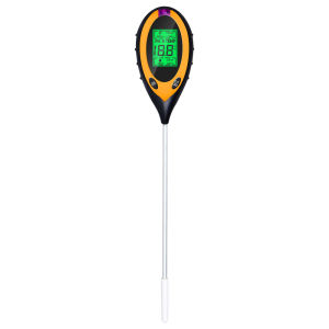 4 in 1 Soil Moisture Meter Digital Plant Temperature Soil Moisture PH Meter Sunlight Intensity Environment Humidity