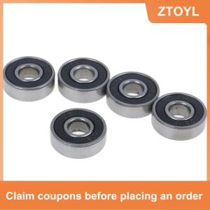 【ZTOYL】 5 con lăn trượt ván 608RS ABEC-7 màu đen vòng bi kín 8x22x7mm