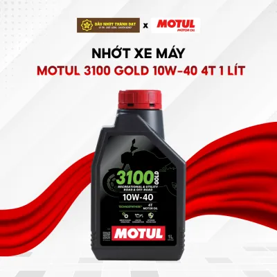 Dầu Nhớt Motul 3100 Gold 4T 10W40 1L - Cho Xe Máy Số Xe Côn Tay