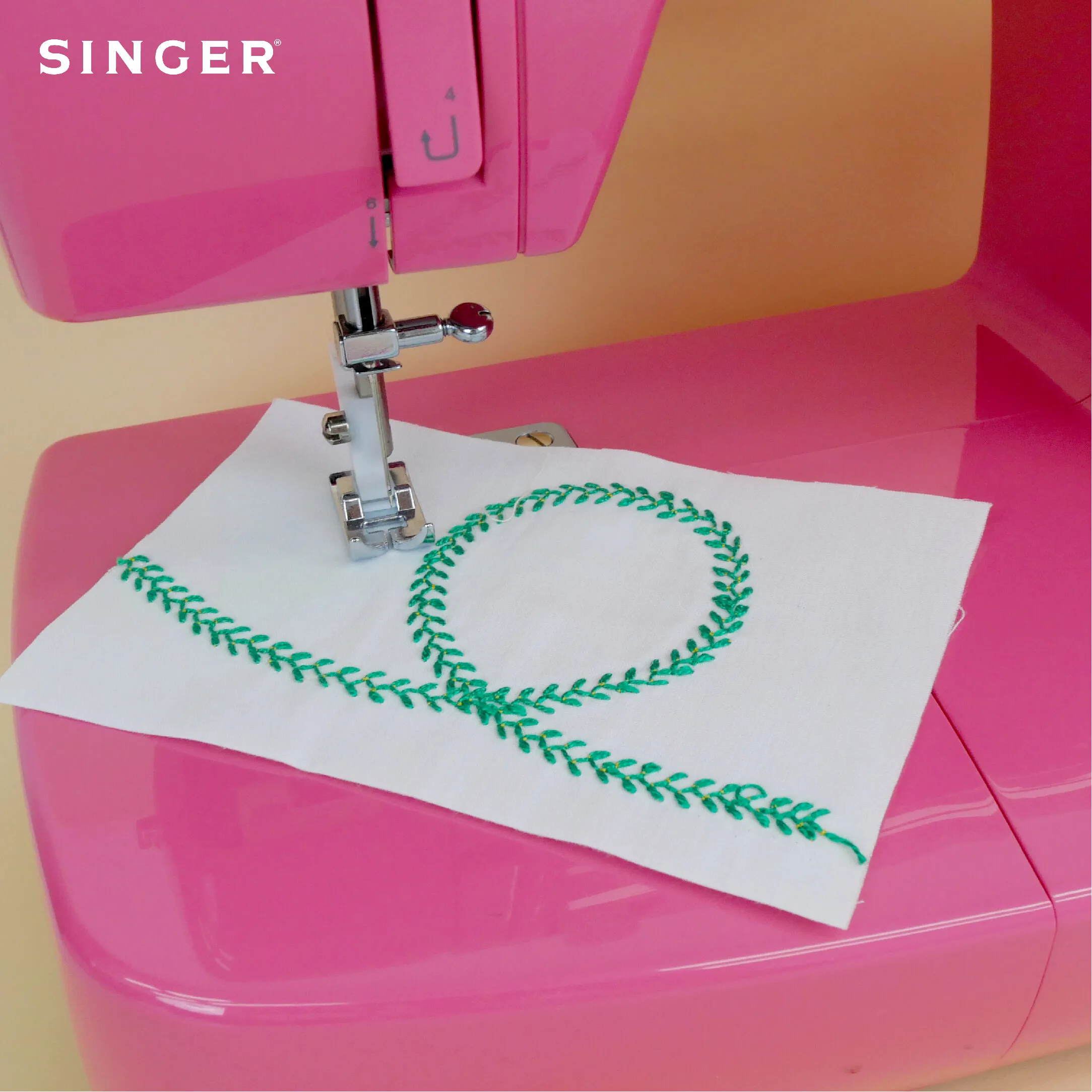 SINGER 3223R จักรกระเป๋าหิ้ว สีแดง จักรเย็บผ้าไฟฟ้า (ซิงเกอร์)