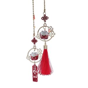 DSFDF Cute Car Interior Car Accessories Hanging Ornament Car Hanging Pendants Lucky Cat Pendants Auto Rearview Mirror Pendant Room Decoration