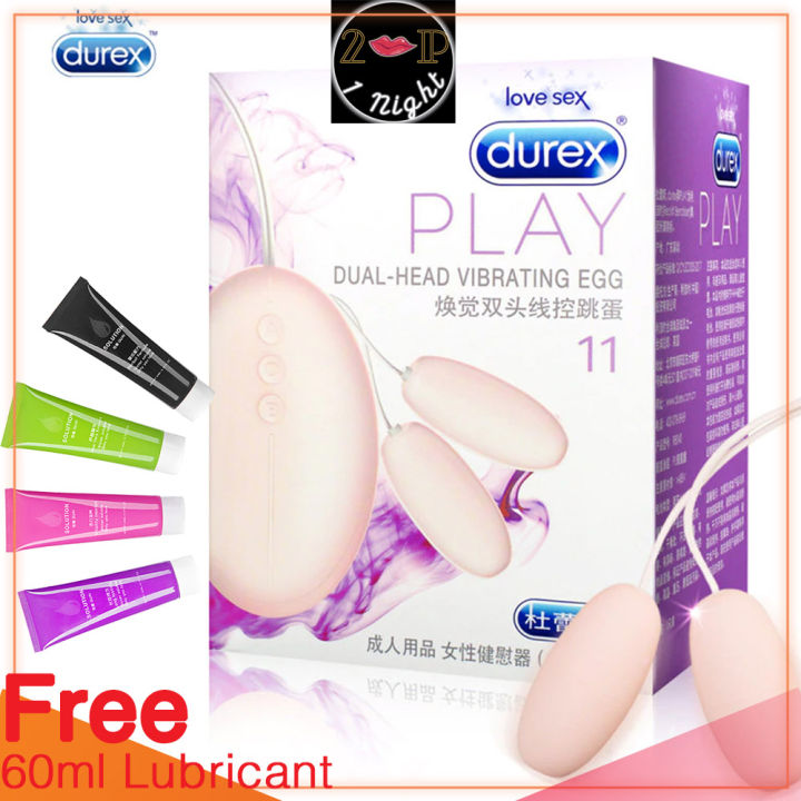 2P 1 night - Durex Play 11 Dual-Head Vibrating Egg Sex Toys - Powerful  Vibrator Masturbator - Clitoris Stimulator - Women / Couples