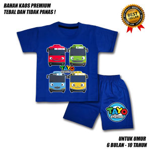 SETELAN ANAK LAKI LAKI PEREMPUAN TAYO BUS LUCU BAHAN PREMIUM / SETELAN ANAK LAKI LAKI USIA 0-10 TAHUN / BAJU ANAK LAKI LAKI / SETELAN ANAK LAKI LAKI
