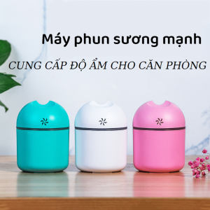 Máy Tạo Độ Ẩm Mini Phun Sương Khuếch Tán Tinh Dầu Dung Tích 250ml Cổng USB Đèn Led Đổi Màu Tự Ngắt Khi Hết Nước