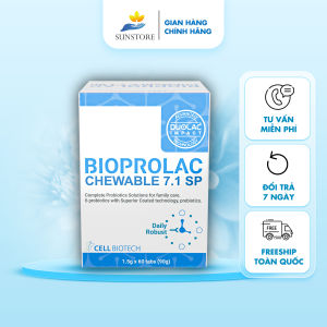 Men vi sinh BIOPROLAC CHEWABLE 7.1 SP giúp hệ tiêu hóa khỏe mạnh bổ sung probiotics lợi khuẩn đường ruột táo bón kém hấp thu - SUNSTORE.OFFICE