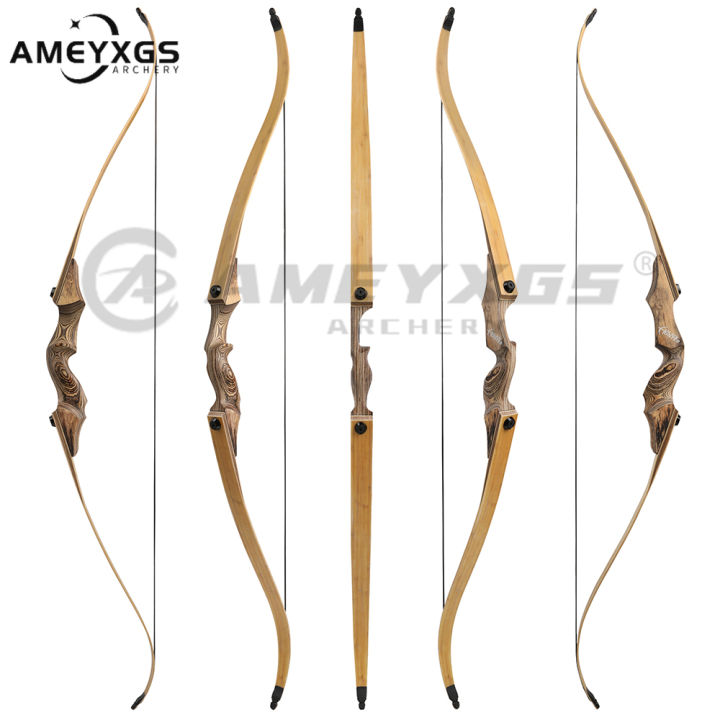 Obert Original Black Hunter Takedown Recurve Bow 60inch With Bamboo