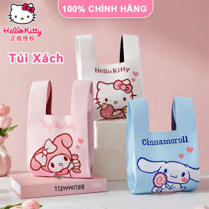 Túi Tote Sanrio Hello Kitty Vải Polyester Có Thể Giặt LFB366