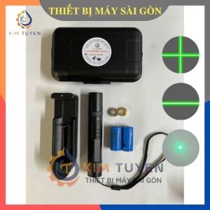 Đèn laser công trình cầm tay sử dụng Pin sạc đèn laser đi rừng tia sáng Xanh dài 10 mét. Định vị trong phong thuỷ.