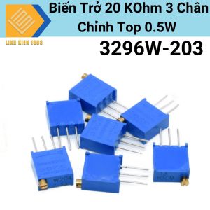 [ 2 CON ] Biến Trở 20 KOhm 3 Chân Chỉnh Top 0.5W