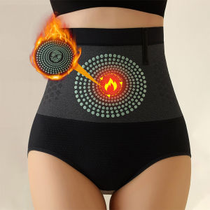 SHUNAICHI Womens High Waist Seamless Pants Pants With Abdomen Control Magnetic Therapy Warm Underwear For Uterine Body Shaping Pants