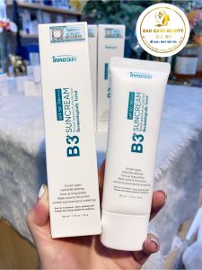 Kem Chống Nắng Phổ Rộng Innoskin B3 Xanh Suncream SPF50+ PA++++ 50ml ( dành cho da khô )