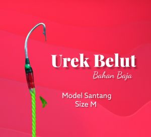 pancing belut sawah urek belut anti moncel kail baja tali kuat lapis warna tajam terlaris siap pakai