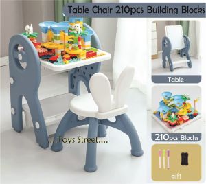 TOYS STREET (TS2314) KIDS DRAWING BOARD TABLE & CHAIR SET FURNITURE