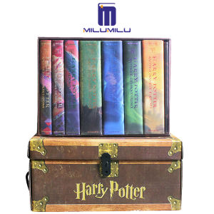 ชุดกล่องหน้าอกแฮร์รี่พอตเตอร์ปกแข็ง7ชิ้น: หนังสือ1-7ปกแข็ง-ชุดกล่องโดย J. K. หนังสือภาษาอังกฤษเดิม Rowling