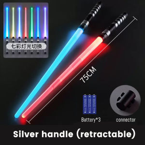 【READY STOCK】7Color Switchover Retractable Induction Lightsaber Toys Star Wars Laser LED Sword Set Childrens Toy led光剑