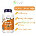 Viên uống bổ sung chất xơ thuần chay Now Psyllium Husk Caps 500mg 200 viên từ vỏ mã đề hữu cơ.. 