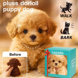 Realistic Robot Puppy Plush Stuffed Toy Faux Fur Multi-functional Decoration/Fashionable Design Indoor/Outdoor Use All Ages Kids/Adults/Seniors