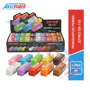 Penghapus Pensil Kecil Joyko [526 B40/40 pcs] / Stip 2B Eraser Pencil [1 Pack]