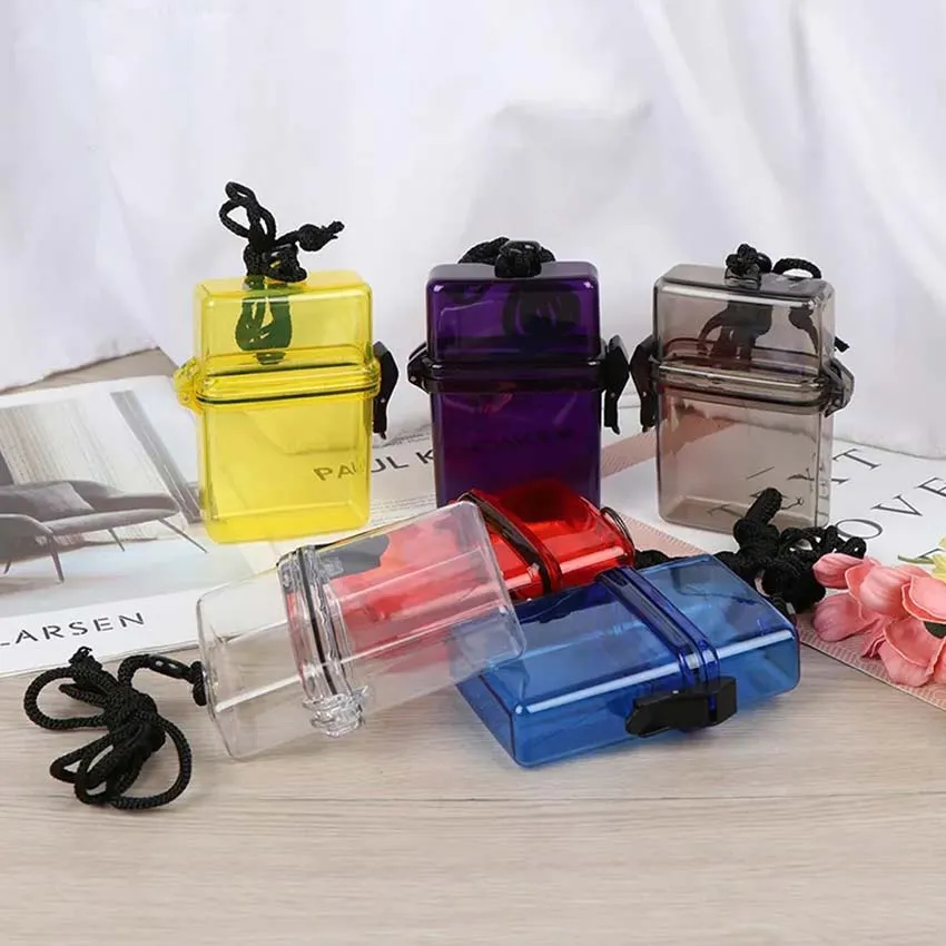❤️【Same Day Delivery】【Waterproof】Scuba Diving Kayaking Waterproof Dry Box  Container Case & Rope Clip For Money ID Cards License Keys Gear  Accessories