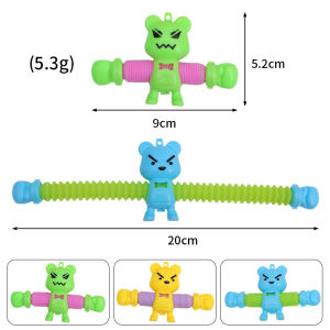Stress relief toys Flexible Hose Bear Educational Toys for Children Fashion Gifts