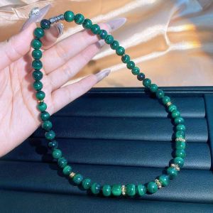 [现货] 孔雀石项链｜防护能量 × 平衡心轮 × 净化负能量｜Malachite Necklace｜Protection • Heart Balance • Energy Cleanse
