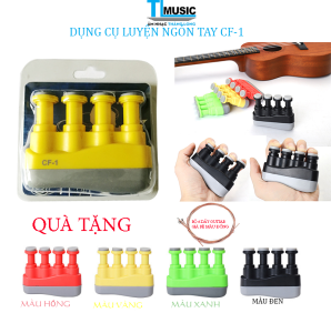 Combo Dụng cụ luyện ngón tay hỗ trợ tập đàn guitar ukulele piano chất lượng và bộ 6 dây đàn guitar Acoustic