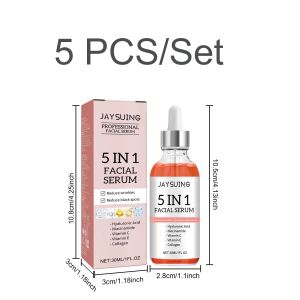 5 in 1 Serum Hyaluronic Acid Niacinamide Vitamin C Brightening Fine Lines Moisturizing 30ml Serum SkinCare
