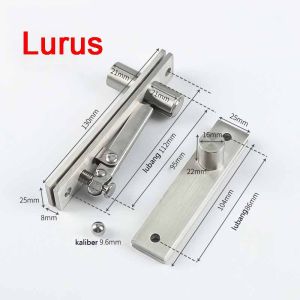 Engsel Pivot Atas Bawah Set Engsel Pintu Ayun Stainless Steel Tanam Lantai Pintu Kayu Putar Rumah Swing