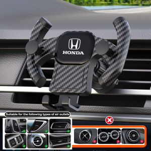 Universal Car Phone Holder Car Air Vent Hook Clip Smart Phone Gravity Holder Suitable For Honda Accord Brio City Civic Fit HRV CRV Avancier Odyssey ﻿