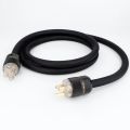 【Stock in SG】HiFi Power Cord Hi-End Braided Sleeve Amplifier Power Cable - 10AWG - OD 17MM - Shielding Audiophile High Fidelity AC Power Wire Audio Power Cable UK US EU Custom Plug. 