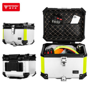 Box Touring Motor Motowolf Top Box Motor Belakang Almunium Alloy