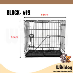 Pet Foldable Metal Pet Cage Multi-Tier for Cats Rabbits & Birds w/ Stairs & Tray