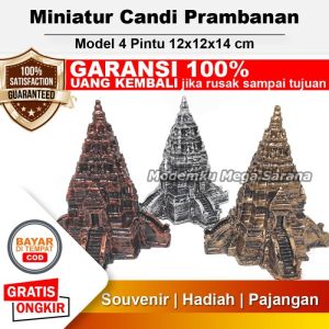Hiasan Dekorasi Aquascape Aquarium Miniatur Candi Prambanan 4 Pintu