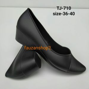 Sepatu Pantofel Wedges Wanita sepatu karet jelly Fuhaha TJ-710