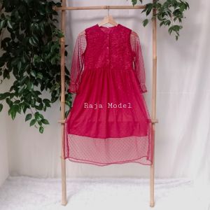 RABIYA kid 3 sampai 11 tahun / dress brokat anak perempuan terbaru / dress brokat / dress kondangan / dress pesta / fashion dress brokat / gaun kondangan / gaun pesta / gaun brokat / gaun resmy / gaun brokat anak perempuan