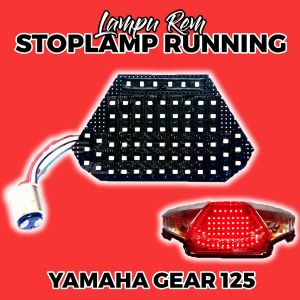 Lampu rem belakang running Khusus untuk Yamaha Gear 125 lampu stoplamp running 8mode kedip