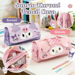 Cartoon Pencil Case Pouch Double Layer Large Capacity Multifunctional Portable Stationery for Kids