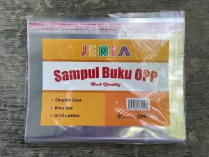 Sampul Cover Buku 38 Kwarto Quarto OPP Transparan Dengan Lem