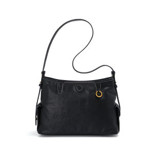 Nubuck Top Grain Leather Tote Bag Luxury Niche Design Women Commuter Shoulder Bag