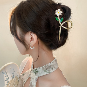 ปิ่นปักผมกิ๊ฟติดผมดอกไม้นางฟ้าพิเศษสวยงามปิ่นปักผมที่หนีบผมที่กิ๊ปหนีบผมเครื่องประดับผม